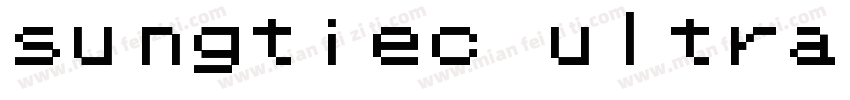 sungtiec ultra gb字体转换
